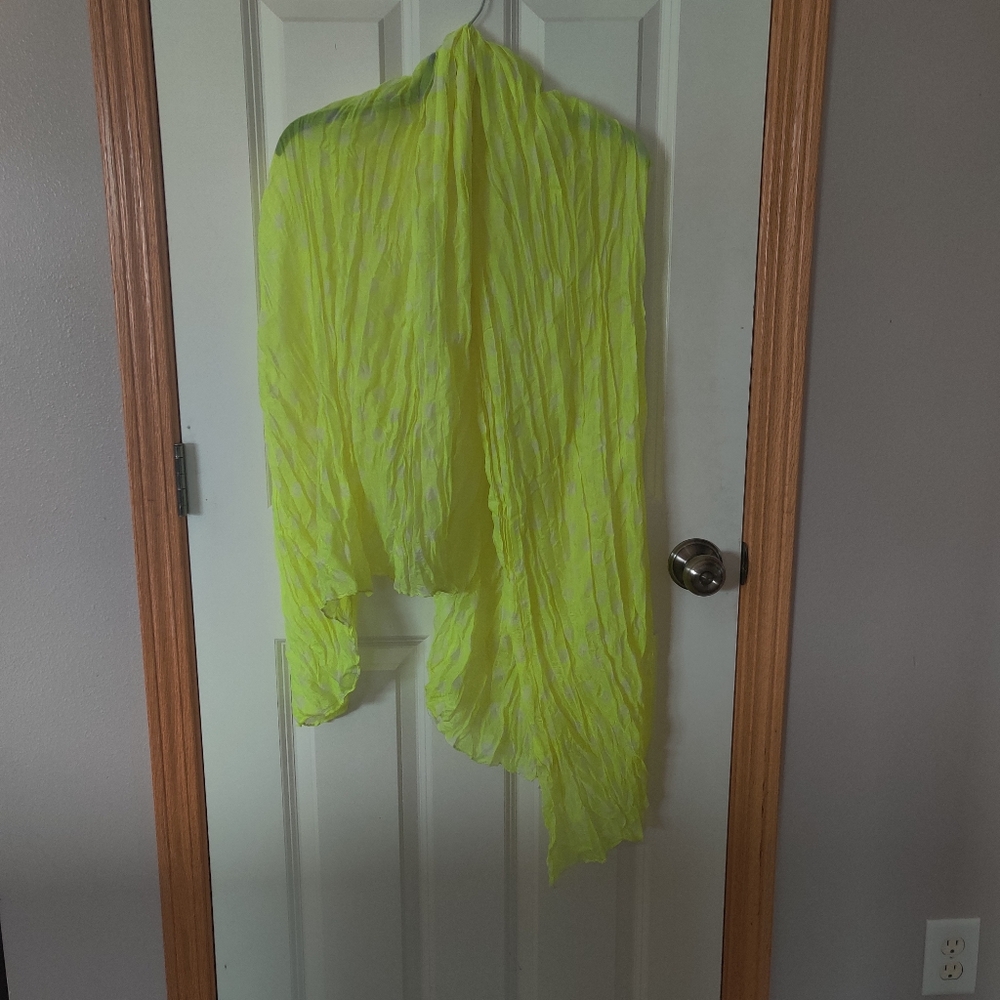 Neon Yellow Scarf